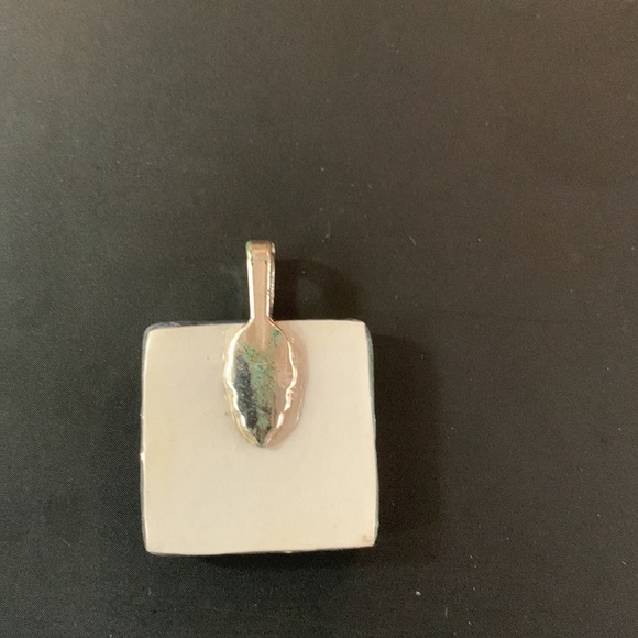 Necklace pendant 1” x 1” “Honor Your Story” w/ clear resin. Chain not included. - Picture 2 of 3